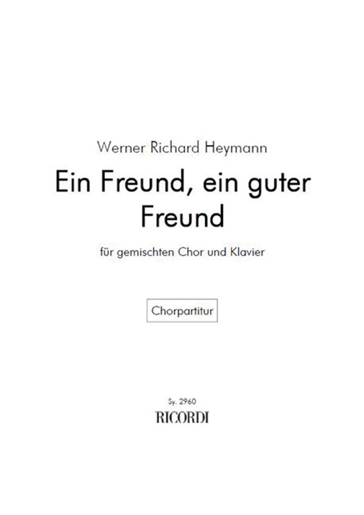 Ein Freund, ein guter Freund